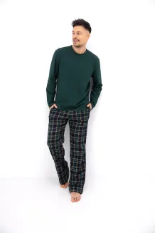 Piżama męska spodnie flanelowe Sensis Logan S-2XL - 5