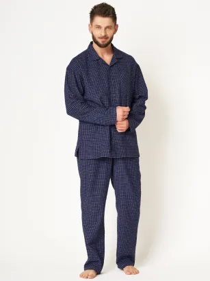 Piżama męska flanelowa Key MNS 457 3XL-4XL