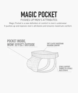 Slipy jockstrap powiększające Atlantic 2BMP-1591 dwupak S-2XL Magic Pocket - 7