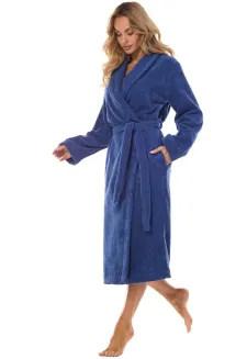 Szlafrok damski frotte L&L 2408 długi M-2XL - 6