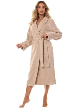 Szlafrok damski frotte L&L 2408 długi M-2XL