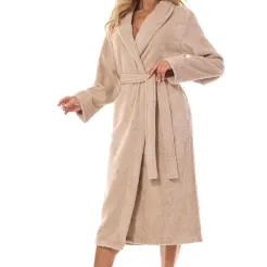 Szlafrok damski frotte L&L 2408 długi M-2XL