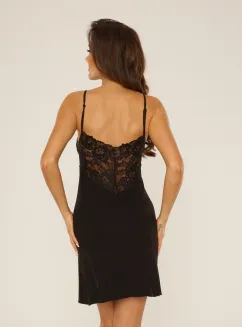 Koszulka nocna De Lafense Lilian 752 wiskoza koronka S–2XL - 6