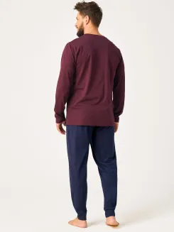 Piżama męska bez nadruków Key MNS 275 M-2XL - 2