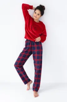 Ciepła piżama damska Sensis Cordelia S-XL soft i flanela - 4