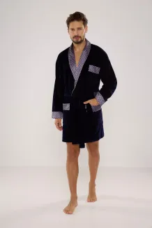 Szlafrok De Lafense 772 Bonjour krótki 3XL-4XL męski - 2