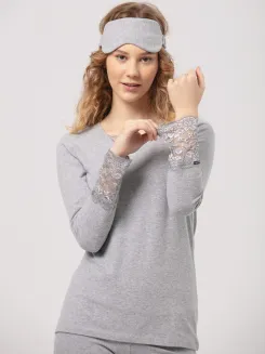 Ocieplana koszulka z koronką Key Hot Touch LVD 729 4 S-XL - 4