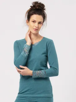 Ocieplana koszulka z koronką Key Hot Touch LVD 729 4 S-XL - 3