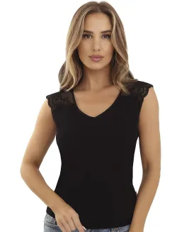 Podkoszulka damska z koronką Emili Elza 2XL - 2