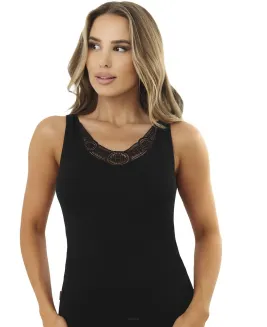 Koszulka damska bawełniana Emili Enid z gipiurą 2XL-3XL - 3