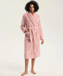 Szlafrok damski z połyskującą nitką Henderson Ladies 45408 Greta S-2XL - 2