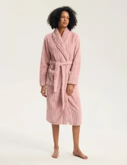 Szlafrok damski z połyskującą nitką Henderson Ladies 45408 Greta S-2XL - 4