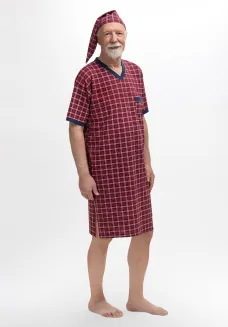 Męska koszula nocna Martel Krata 502 Sylwester I M-2XL - 3