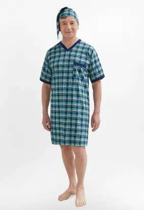 Męska koszula nocna Martel Krata 502 Sylwester I M-2XL
