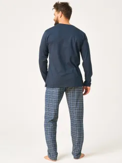 Piżama męska z kieszeniami Key MNS 608 M-2XL - 3