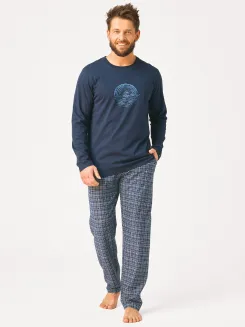Piżama męska z kieszeniami Key MNS 608 M-2XL - 2