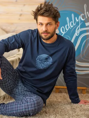 Piżama męska z kieszeniami Key MNS 608 M-2XL