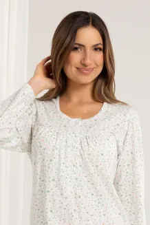 Koszula nocna na guziki Regina 015 bawełniana, 2XL-4XL - 2