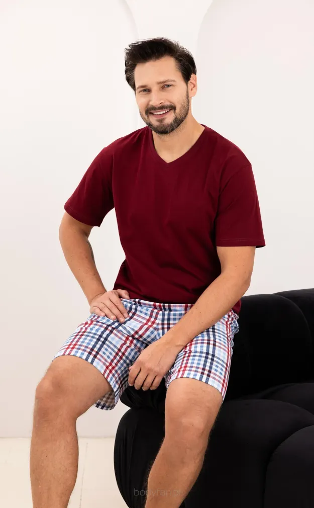 Piżama męska Regina 505 bawełniana krótki rękaw 2XL-3XL