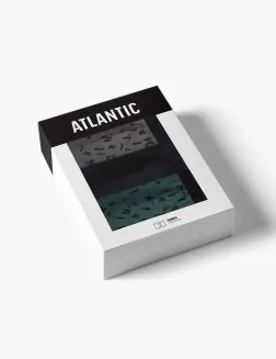 Bokserki Atlantic 3MH-182 trójpak S-2XL - 2