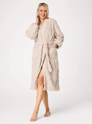 Szlafrok damski miękki i ciepły Key LGL 106 S-XL