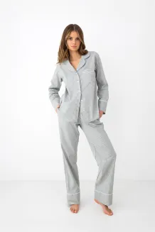 Piżama damska rozpinana Sensis Imani XS-2XL - 2