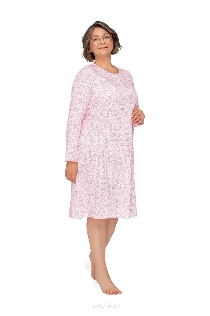 Koszula nocna bawełniana Martel Basia III 264 na guziki M-3XL