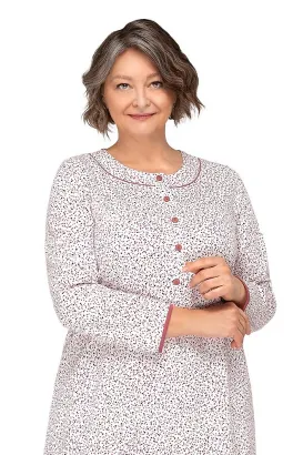 Koszula nocna bawełniana Martel Basia III 264 na guziki M-3XL