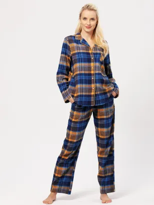 Piżama damska flanelowa Key LNS 481