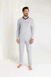 Piżama męska Regina 489 frotte ciepła bawełniana 2XL-3XL - 4