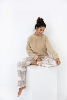 Piżama damska Sensis Joyce zimowa soft flanelowa kratka S–XL - 4