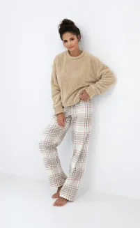 Piżama damska Sensis Joyce zimowa soft flanelowa kratka S–XL - 2