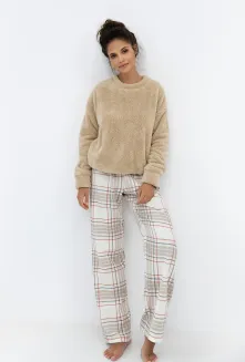 Piżama damska Sensis Joyce zimowa soft flanelowa kratka S–XL - 3