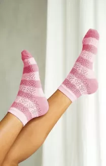 Skarpety Milena 0989-003 Ażur Paski 37-41 - 3