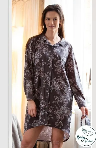 Koszula nocna rozpinana Key LND 817 2XL-3XL