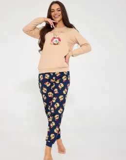 Świąteczna piżama damska Cornette 671/479 Gift Time Christmas S-2XL - 2