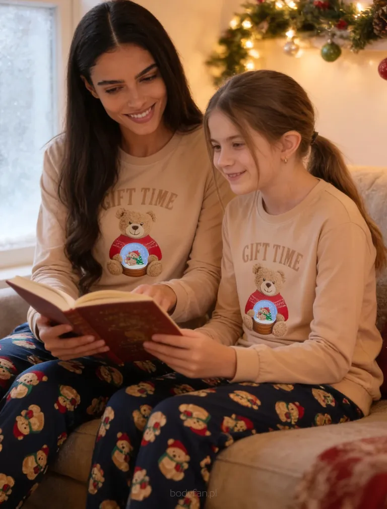 Świąteczna piżama damska Cornette 671/479 Gift Time Christmas S-2XL