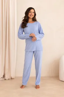 Ciepła piżama damska frotte Regina 4023 M-2XL - 2