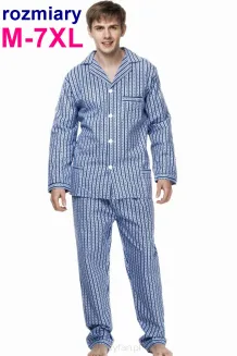 Flanelowa piżama męska rozmiary od M do 7XL - 8