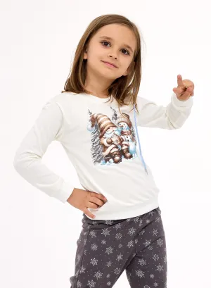 Piżama dziewczęca Cornette Kids Girl 977/190 Friends Christmas 86–128 bawełniana