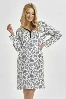 Koszula nocna bawełniana Taro Aida 3453 czarny wzór M–XL - 2