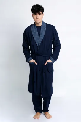 Klasyczny szlafrok męski Kuba bawełna rozmiary M-5XL