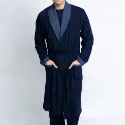 Klasyczny szlafrok męski Kuba bawełna rozmiary M-5XL