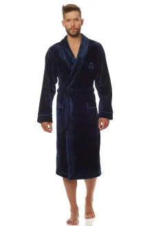 Klasyczny długi szlafrok męski 3XL L&L 2111 Luca haft W - 14