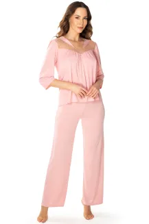 Elegancka piżama z jedwabiu Vistex Patrycja 6658 - 3