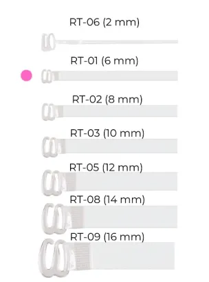 Silikonowe ramiączka do stanika szerokość 6 mm Julimex RT 01