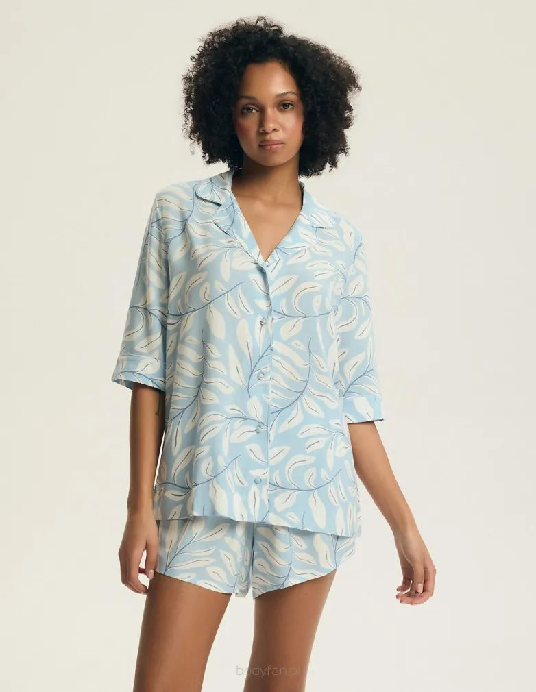Piżama damska rozpinana Henderson Ladies 44482 Estes S-3XL