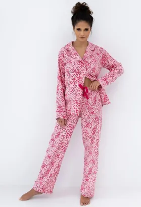 Piżama damska Sensis Giuliana flanela serduszka S-XL