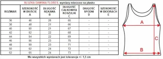 Rozpinana koszulka z jedwabiu wiskozowego Mewa Flores 6534 - 3