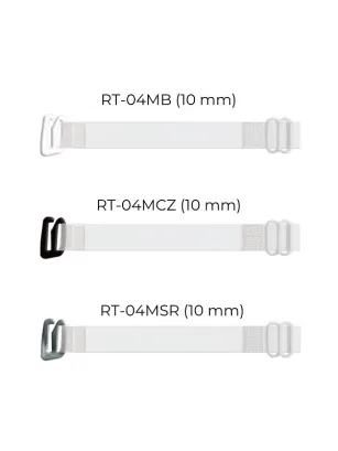 Ramiączka silikonowe z metalowym zaczepem 10 mm Julimex RT 04